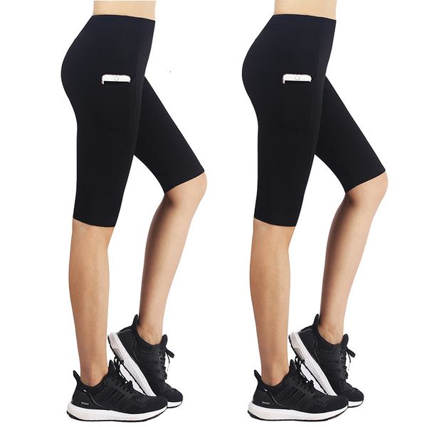 

2020 new women's high waist yoga pants gym shorts home leggings, White;black