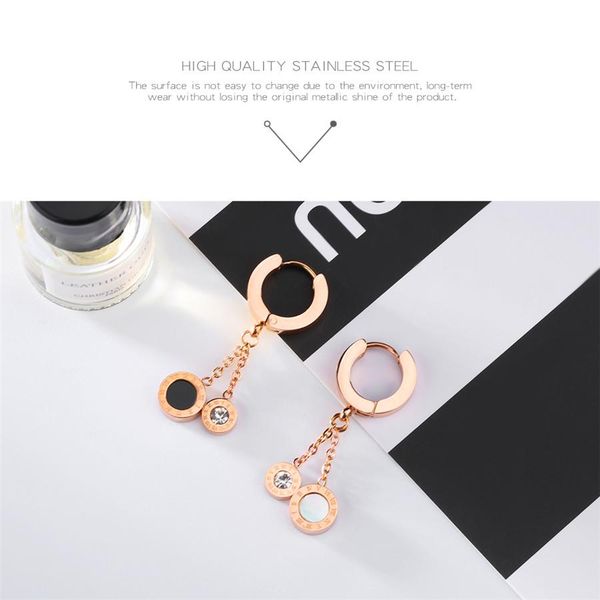 

xqni black and white rome digital двухсторонний темперамент кисточкой круглый круг женщин мода обруч серьги sqcdhi bdefashion, Golden