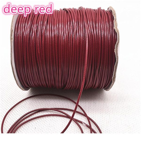 

10m dia 1.0 /1.5mm waxed cotton cord waxed thread cord string strap necklace rope bead for jewelry making diy qylbap