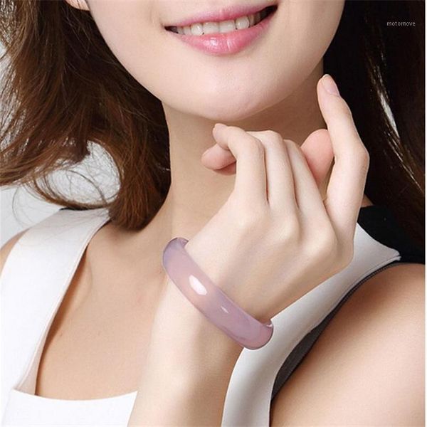

bangle natural jadee pink purple chalcedony bracelets round bangles bracelet pretty girl's fashion stone jewelry1, Black