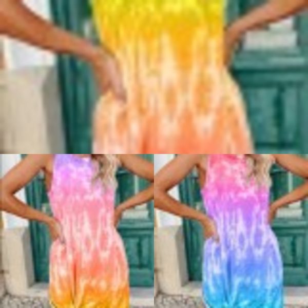 

qqd3h 2020 new women's skirt skirtvest vest skirt printed dye tie loose waistcoat dress for women 4skdi, White