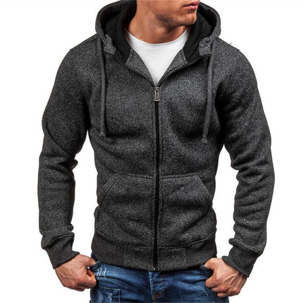 

hoodie men zip cardigan zipper sweatshirts black gray coats pull homme hiver sueter hoodies sweat shirt for male streetwear