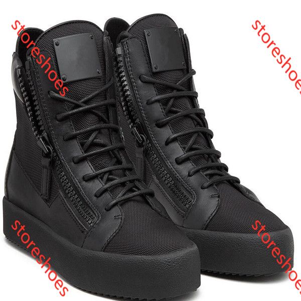 

новые zip италия дизайнерские обувь натуральная кожа повседневная обувь золотая молния мужчины и женщины высокие кроссовки кроссовки, Black;red