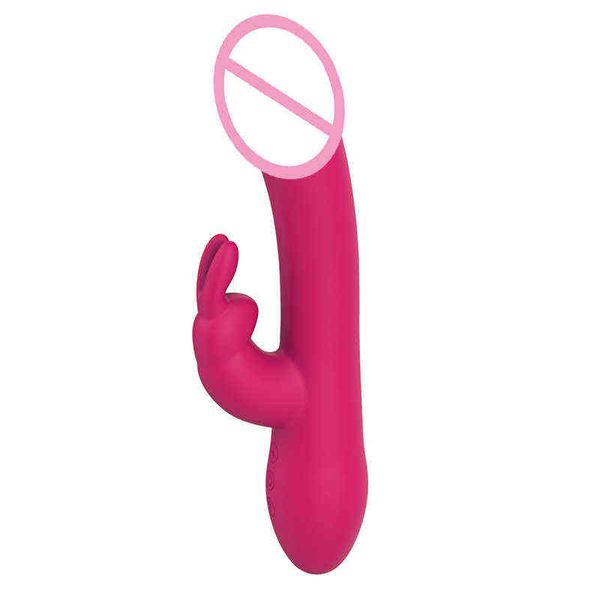 NXY Vibratoren Männer Frauen Sexspielzeuge Produkte Magischer Massagestab Vibrator für Ganzkörper-Silikon-Teleskop-Kaninchen-Vibrationshöschen 0104