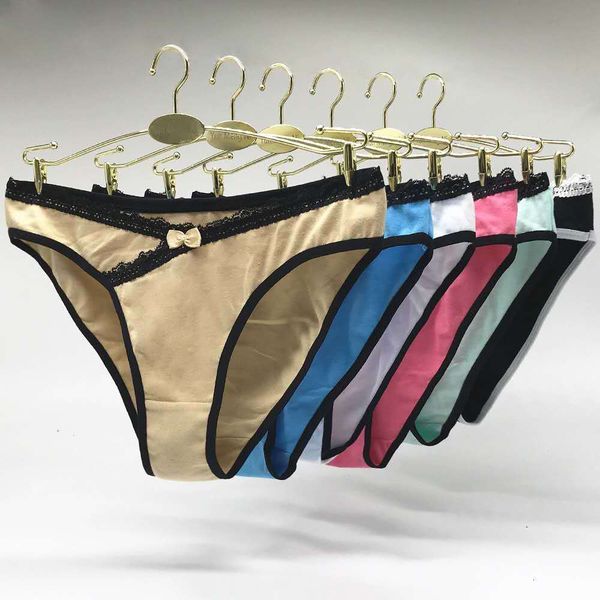 

hantan cotton 4pcs/lot solid women's panties comfort underwear -friendly briefs women panty intimates, Black;pink
