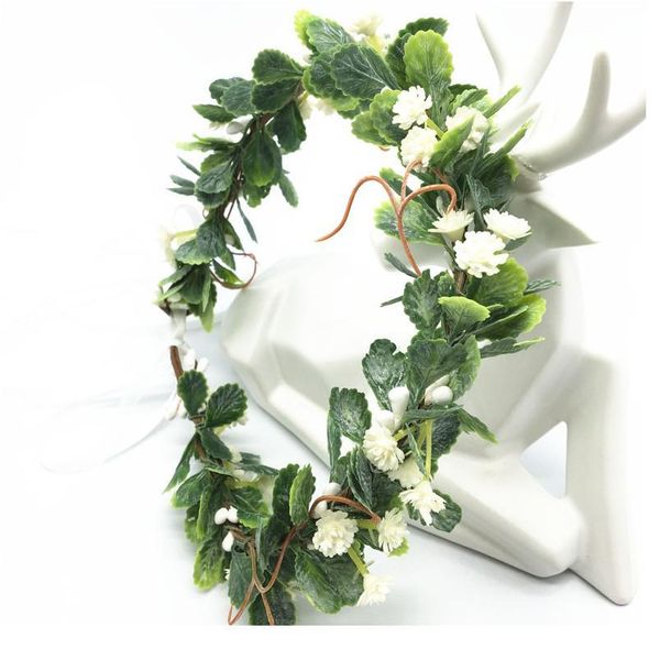 

gypsophila flowers wreath crowns headband women hair accessories headdress girl floral garlands wedding party floral qylcgu