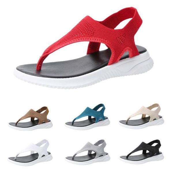 

женщины сандалии платформы толстые лето флип-флоп обувь римские сандалии casual flock женский soft бич обувь плюс размер d9 #, Black