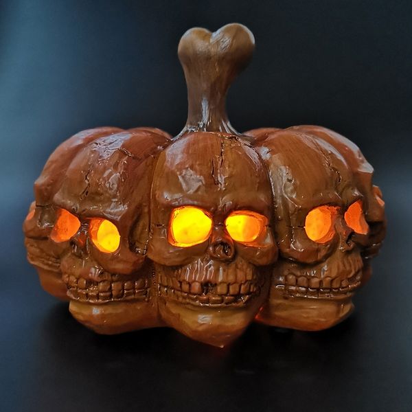 

wpbos multi-sided accessoriespumpkin accessories style portable horror deskornaments halloween lantern decorations multi-sided skull acce