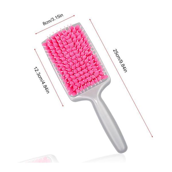 

water fast drying hair towel comb air cushion massage anti-static brush blue/pink wa jlldgx, Silver
