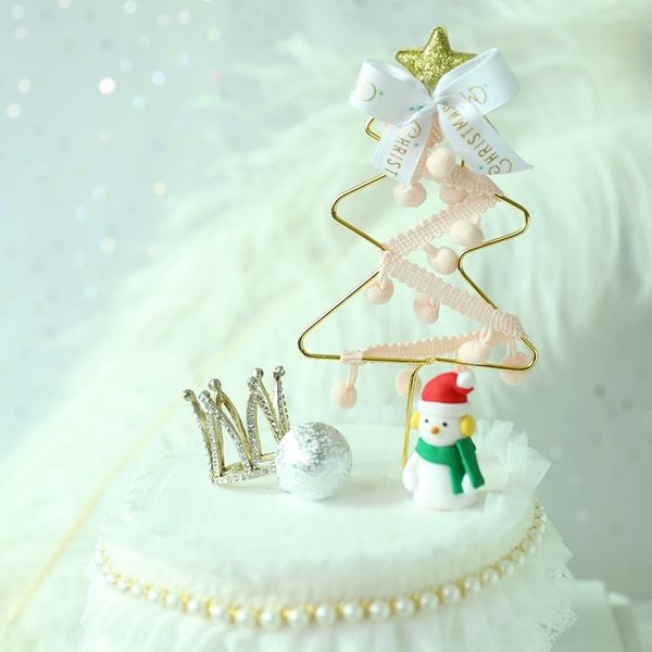 

wfryq plug-in wool ballgold red bead fur ball cakestar star cake christmas tree decorationiron cake and card gcmml
