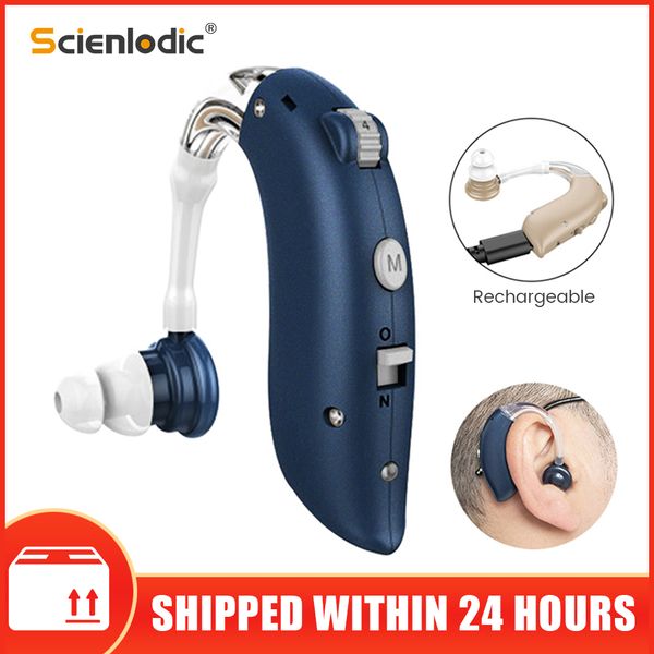 

mini rechargeable hearing aid digital bte aids adjustable tone sound amplifier portable deaf elderly digital