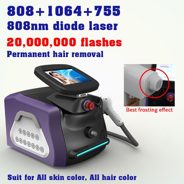 

selling professional permanent hair removal painless skin rejuvenation 1064 755 808nm diode laser hair removal beauty machine, Black