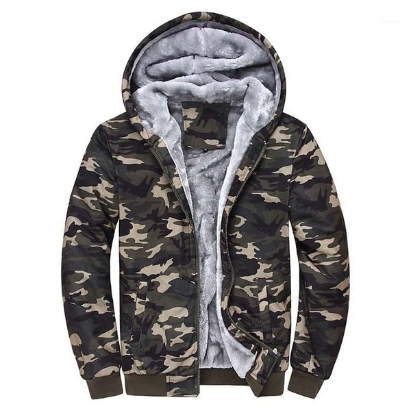 

wholesale-plus size 4xl one color warm thick solid hoodies camouflage jackets men brand tracksuit sweatshirts new autumn winter style1, Black