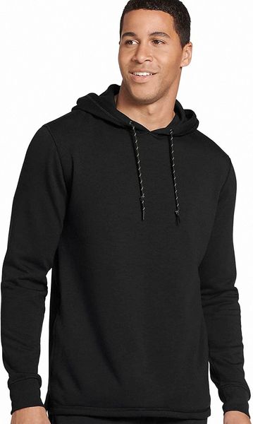 

jockey men's lap vent pullover hoodie i1k1#, Black