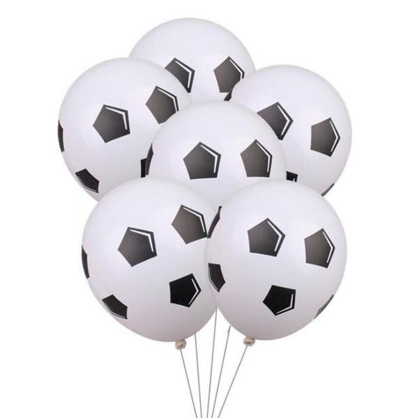 

20шт 12 дюймов сгущаться футбольные мячи футбол латексные шары день рождения партии украшения дети детские игрушки футбольная тема партия qy