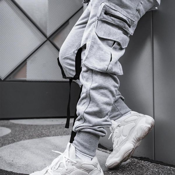 

new mens tactical pants multiple pocket elasticity urban tacitcal trousers men slim fat cargo pant xl, Black