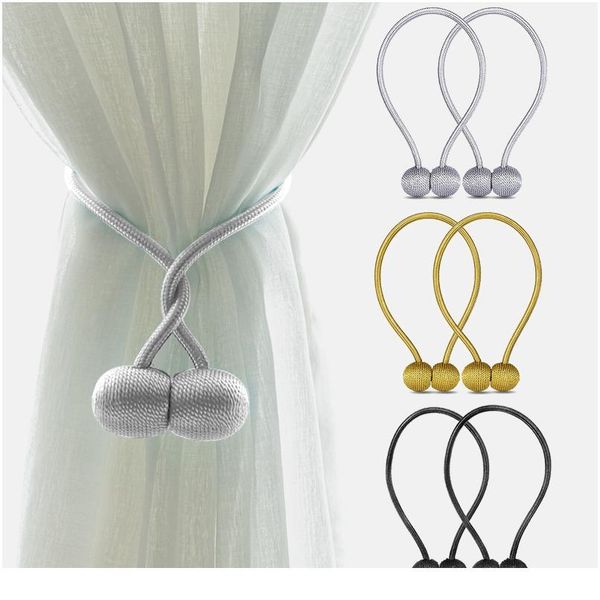 

magnetic ball new pearl curtain simple tie rope accessory rods accessoires backs holdbacks buckle clips hook holder ho bbyccc