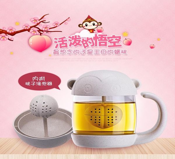 

свадьба день рождения стеклянных кружки чай фильтр вода для сита teabags кружка творческого cat чайник чашка кофе подарок с bbymtn warmslove