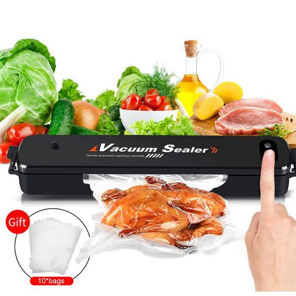 

home kitchen vacuum sealer with 10 vacuum packaging bag heat sealer household sealing machine 220v eu 110v us