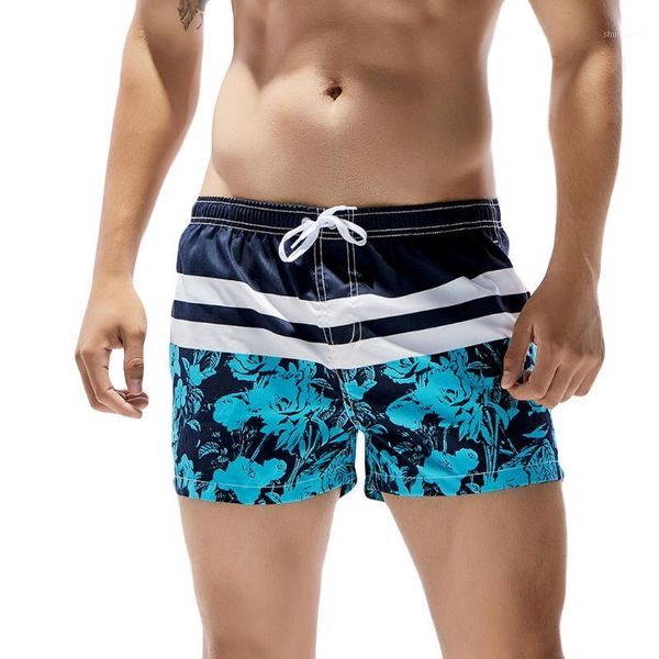

men's beach shorts printed quick dry swim trunks male bikini swimwear surfing shorts pantalonetas hombre playa sunga masculina c1, White;black