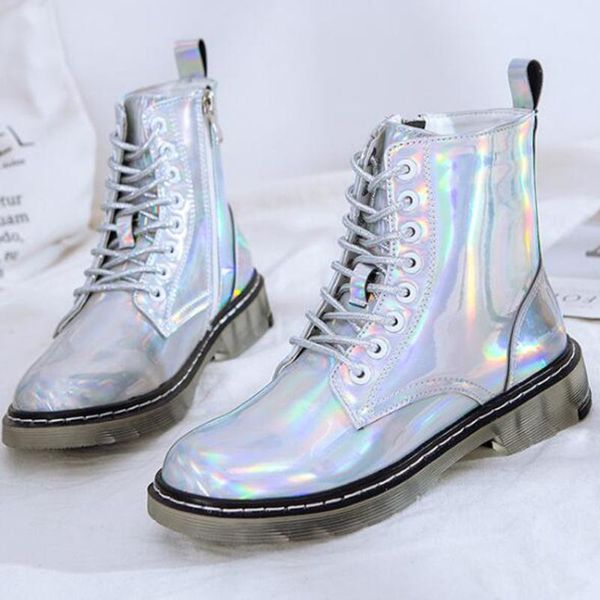 

boots winter shoes women british style ankle fashion casual comfortable female motorcycle botas de mujer ll644, Black