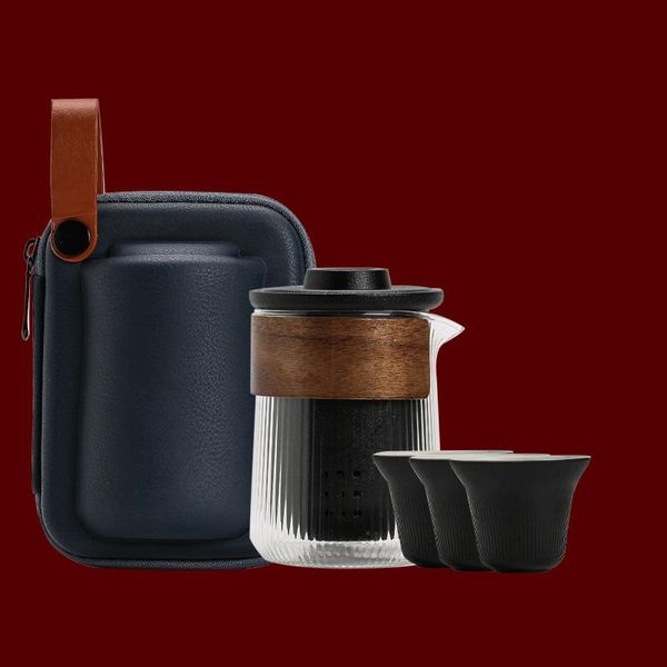 

tangpin glass and ceramic teapot with filters teacups a tea sets portable travel tea set drinkware wmtjez