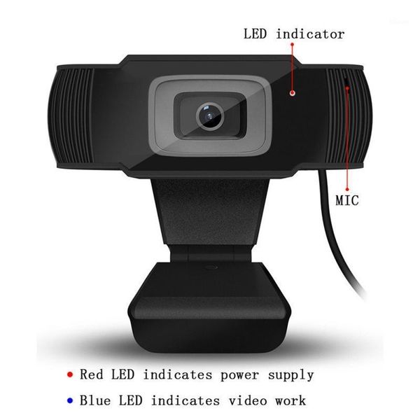 

webcams 480/1080p hd webcam camera usb 2.0 mini rotatable with microphone for pc lapdeskcomputer1