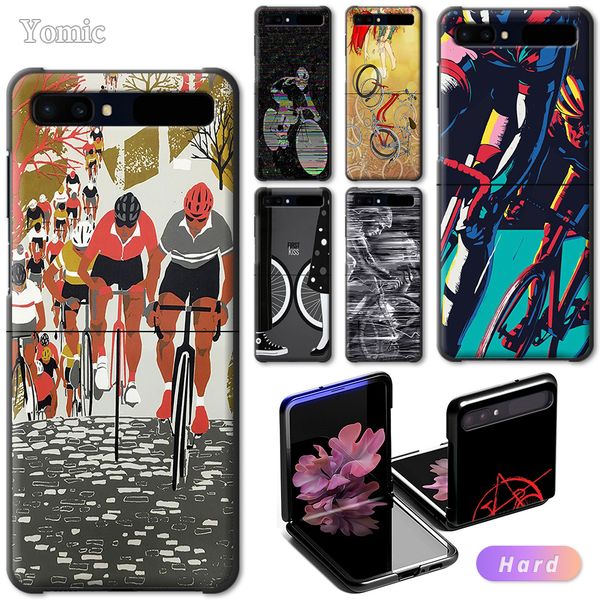 

yomic bike велоспорт hard case samsung z флип 6,7" black shell бампер для galaxy zflip pc мобильный телефон обложка коке