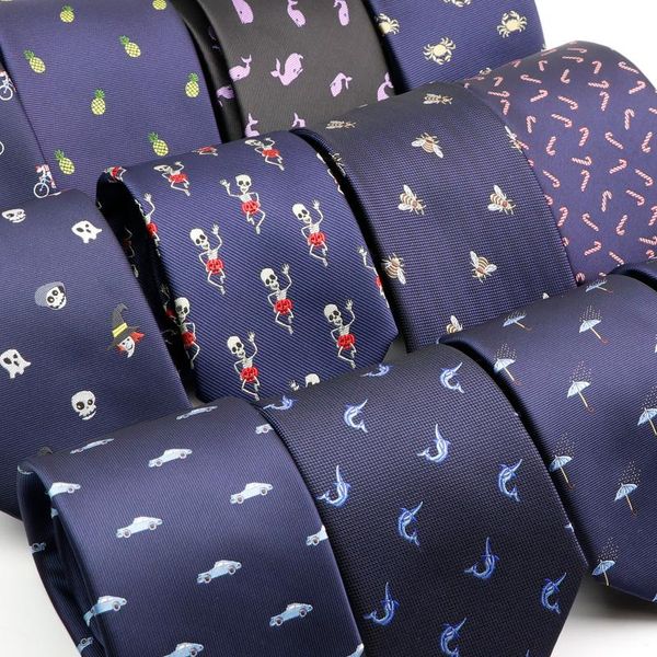 

classic navy blue neckties fashion men animal fruits floral wedding ties jacquard woven 100% silk men solid tie skinny neck tie, Blue;purple