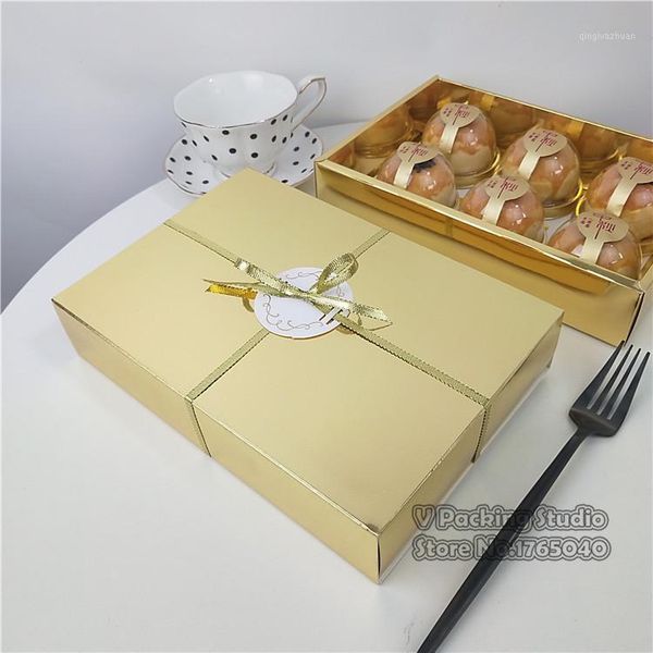 

golden silver candy packaging gift box, creative cake cookie box, wedding nougat packaging boxes 100pcs/lot1