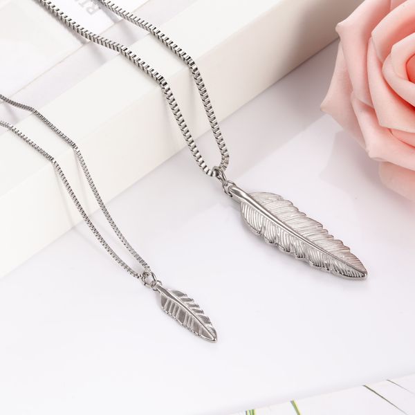 

чистая звезда же титан стал ины пера подвески моды для мужчин и женщин, Silver