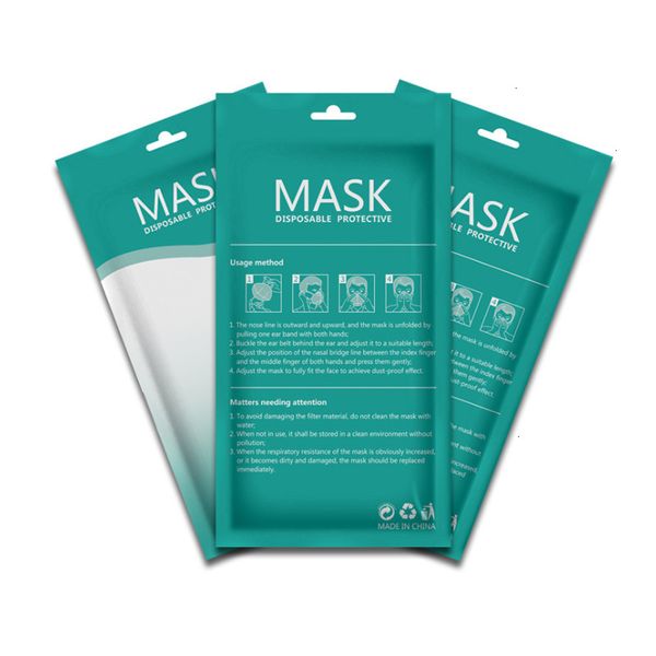 

factoryhnfiprotective shipping bag retail opp box packing zipper bags for disposable face mask masks only package beautiful design