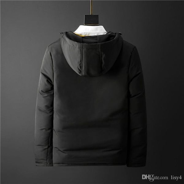 

tc 2021 men down jacket 90% white duck down autumn winter coat fashion jacket short warm coat casual 22, Black