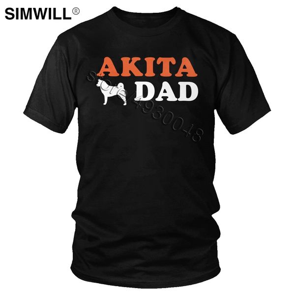 

спорт акита собаки майка мужская с коротким рукавом vintage чистого хлопка тенниска шеи экипажа акита папа tshirt большой размер summer трой