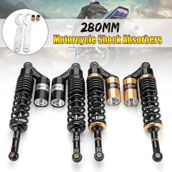 

pair 11" 280mm aluminum+iron rear air for absorbers suspension for atv motorcycle dirt bike1
