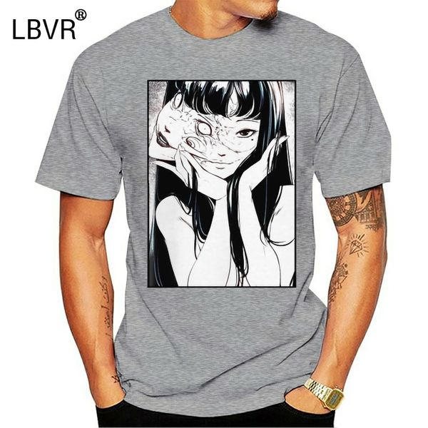

japanese anime 100% cotton men junji ito horror manga man short streetwear men's clothes designs hoodie designers t shirts sweatshirt