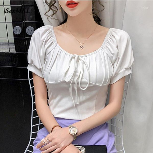 

summer off shoulder 2020 fashion casual puff sleeve harajuku t shirts women korean clothes streetwear white t-shirt1