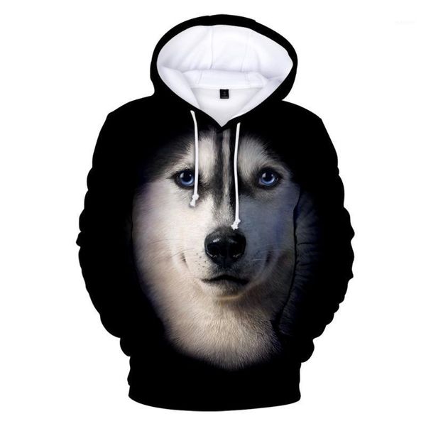 

funny animals dog 3d sudaderas tie dye mujer hoodie ropa para hombre poleras con capucha hombre plus size oversized sweatshirt1, Black
