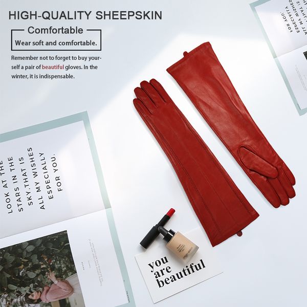 

ching юн женщина перчатки новая зима теплая кашемир подкладка женские перчатки длинные перчатки колено arm sleeve из натуральной кожи 201020, Blue;gray