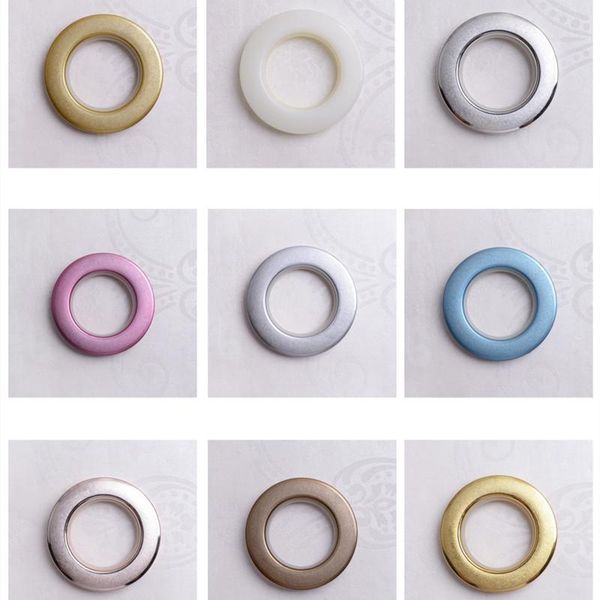 

other home decor 20/40/80pcs/ lot decoration curtain accessories nine colors plastic rings eyelets for curtains grommet top