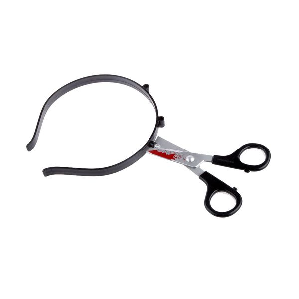 

scissors headband head hoop halloween costume fancy party accessory knife, Silver
