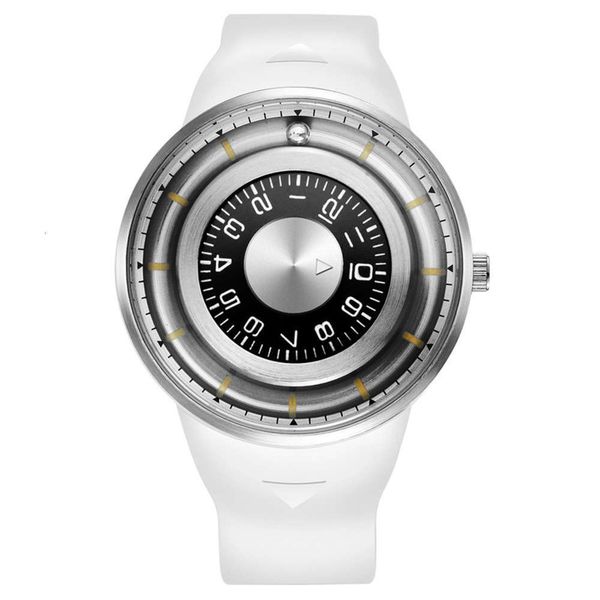 

new watch and space time men's personalized dial silicon tape sports waterproof quartz watch 5btlx5d1, Slivery;brown