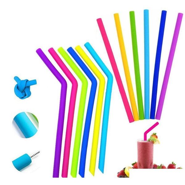 

straight home drinking straws silicone straws for cups food grade 25cm silicone straight bent straws for bar ieweh