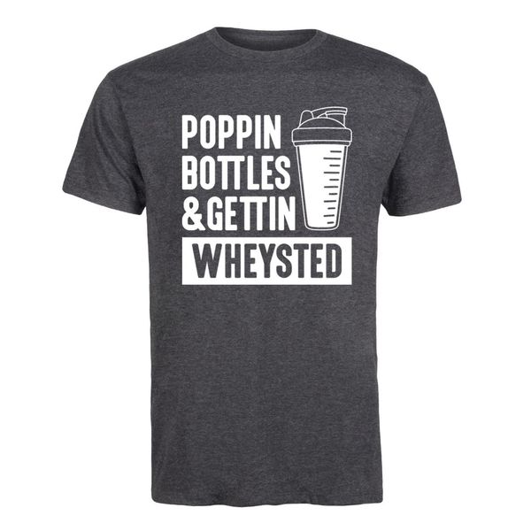 

men's fashion short sleeved camisetas poppin bottles gettin wheysted-mens short sleeve tee tee sport hooded sweatshirt hoodie