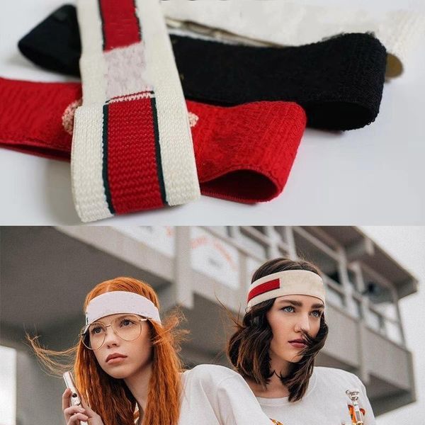 

2020 design headbands women head scarf echarpes foulards cachecol designer elastic sacrf headband hair bands for men and women 5 colors, Silver