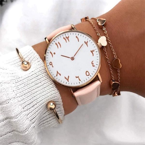 

factory sale women's clock, women's arabic quartz creative bracelets, bracelets, leather watches, simple business, women's wa, Slivery;brown