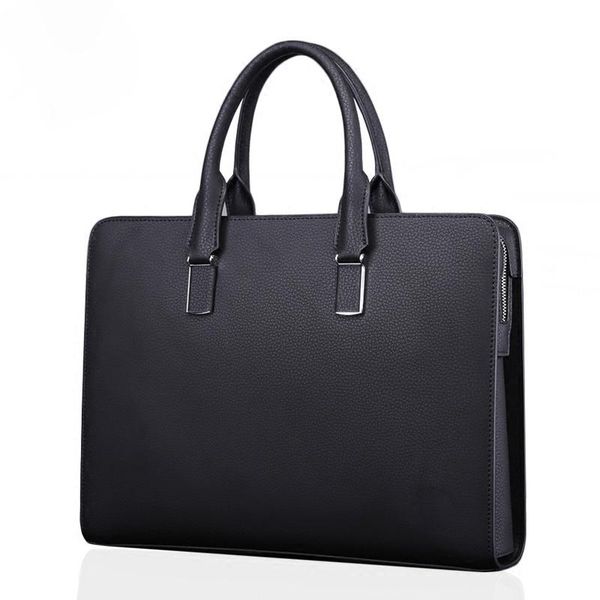 

business briefcase bag cow split leather men bags for 14" lapa4 male hand bag