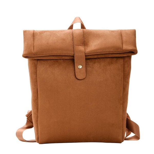 

simple matte velvet backpack fashion handbags casual atmosphere