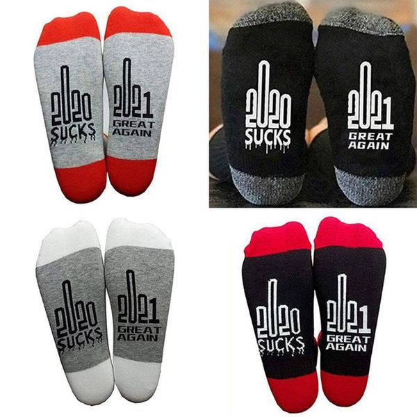 

great again sucks socks funny middle finger personalized letter printing socks for men women gift cpa3259, Black