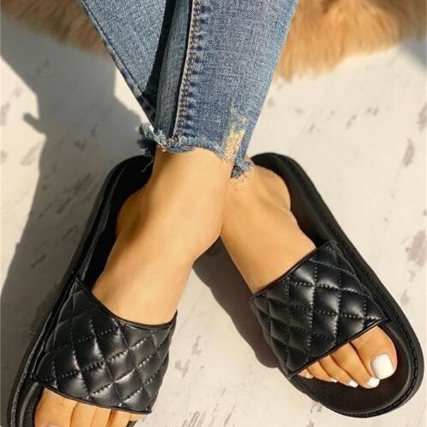 

2020 women's transparent sandal luxury clear flats shoes summer casual slides ladies beach sandals fashion sandalia rasteirinha, Black